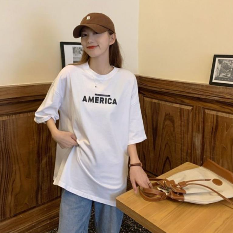 【單件可選】韓系 ‧ 字母上衣+工裝吊帶裙兩件套