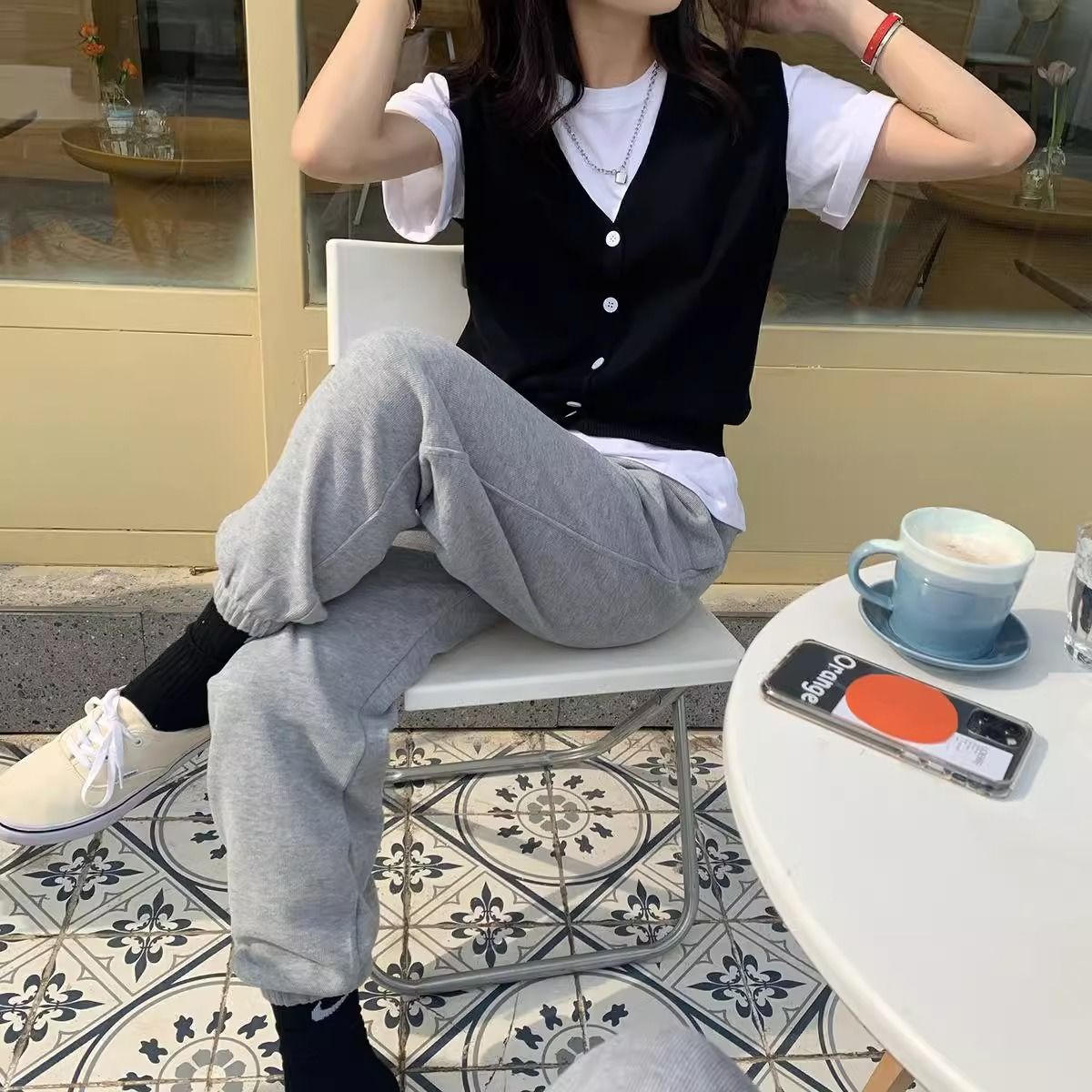 韓系．羊毛馬甲背心外套