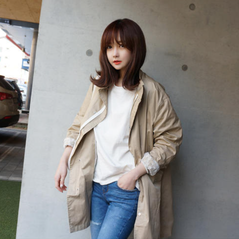 韓系 ‧ 蕾絲袖上衣 鏤空韓版百搭蕾絲