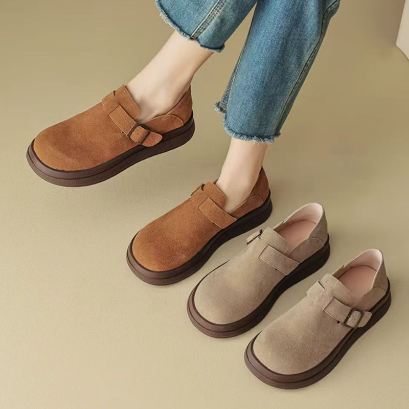 韓版時尚復古勃肯鞋 輕便套腳式懶人鞋 全包設計單鞋