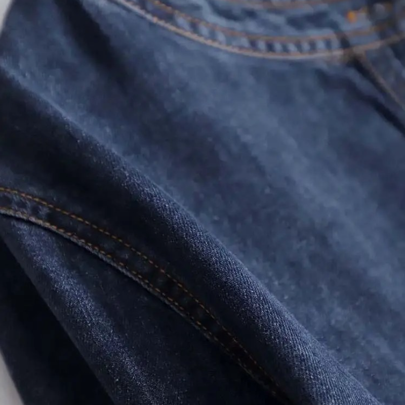 春秋藍色牛仔短版外套-時尚休閒通勤必備 原色設計簡約牛仔