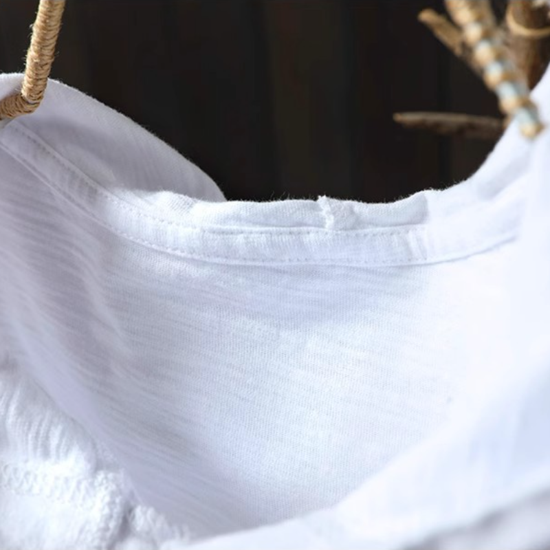 竹節棉連帽TEE文藝復古 長袖春裝新款寬鬆大版型遮肉上衣