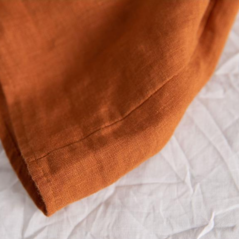 棉麻圓領襯衫外套 文青復古感 春秋長袖 寬鬆版 袖口縮口 好搭上衣