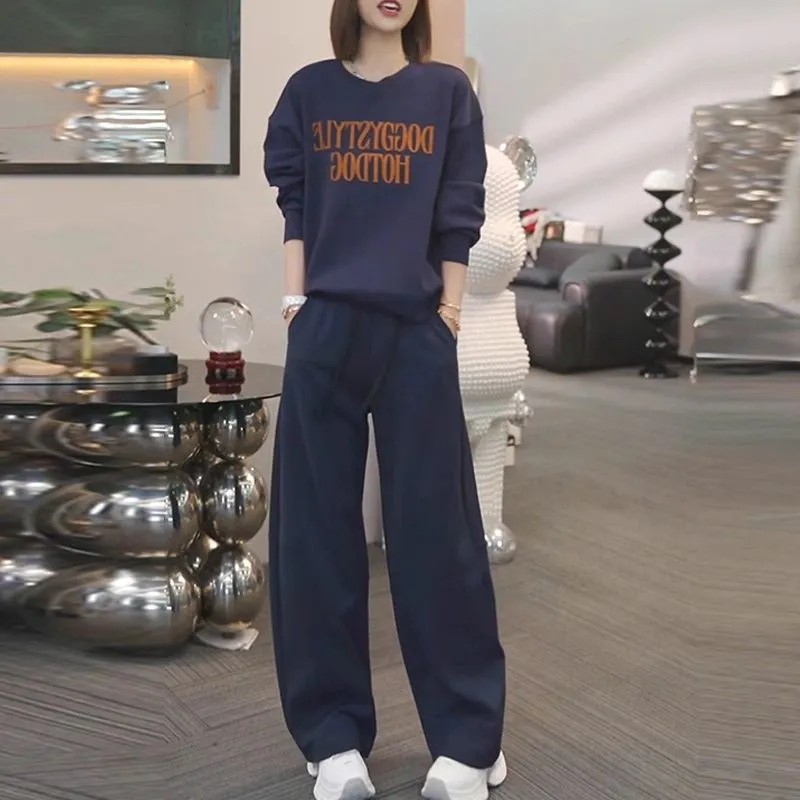 【單品可選】字母印花上衣＋休閒褲兩件式套裝 日常好搭 休閒風格