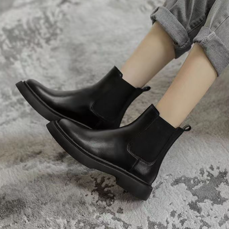 經典英倫風切爾西靴秋冬保暖內裡馬丁靴(基本款/加絨款)