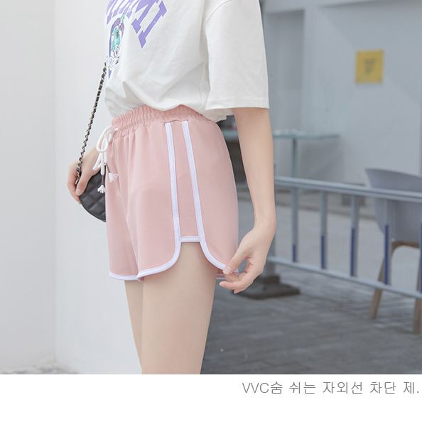 超高C/P值 真理褲 高腰防走光韓版三分闊腿短褲