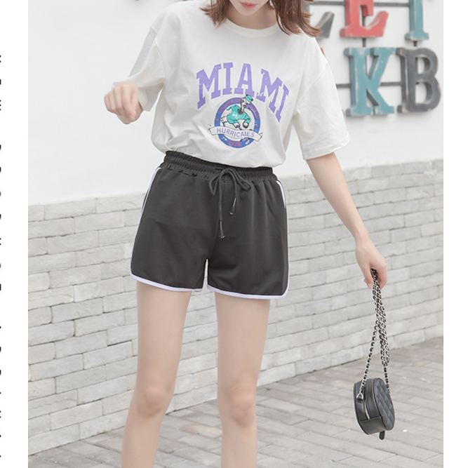 超高C/P值 真理褲 高腰防走光韓版三分闊腿短褲