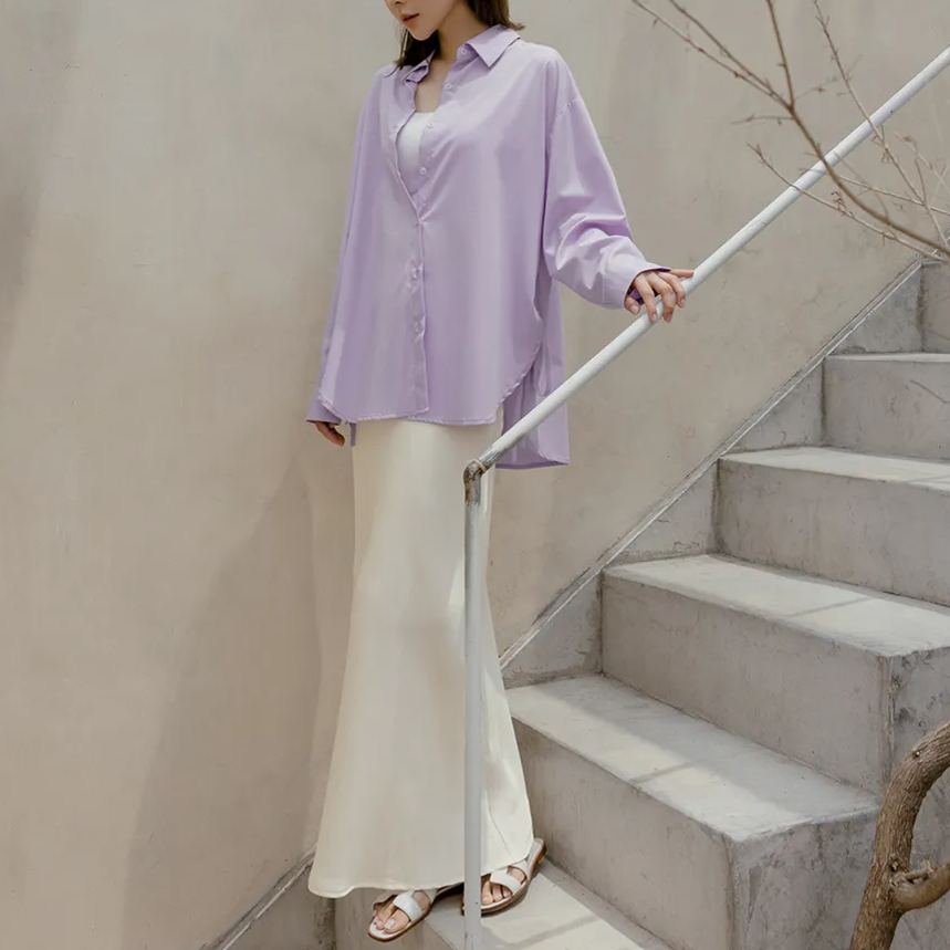 夏日魚尾 質感緞面長裙 魚尾裙