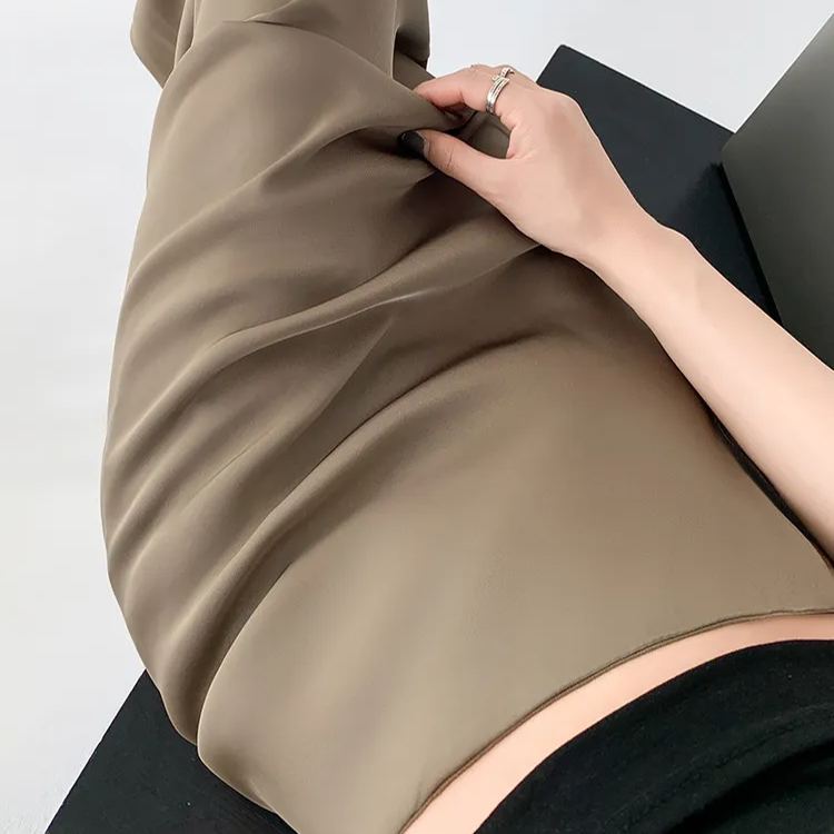 夏日魚尾 質感緞面長裙 魚尾裙