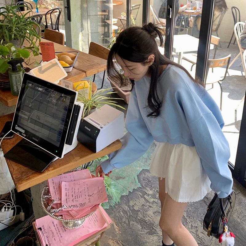 韓國正連線 夏日晚風 條紋蕾絲花邊抽繩短褲