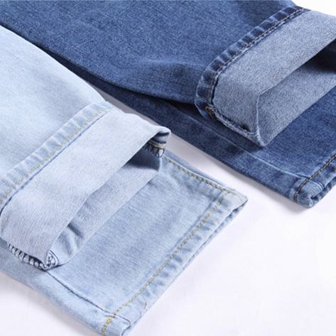 潮流韓妞 高人氣時尚寬鬆破洞顯瘦高腰哈倫九分牛仔褲