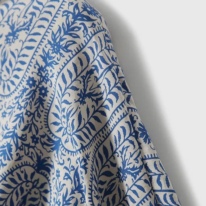 出遊必備 清新 背部蝴蝶結 寬鬆 顯瘦 圓領 七分袖 襯衫