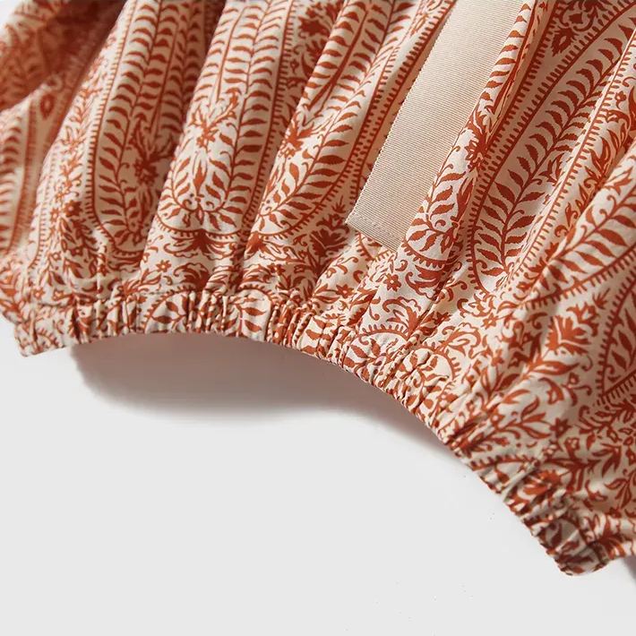 出遊必備 清新 背部蝴蝶結 寬鬆 顯瘦 圓領 七分袖 襯衫