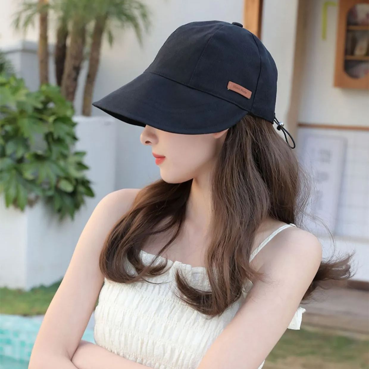 自訂 夏日漁夫帽 顯臉小 遮陽防曬尺寸可調節遮陽帽 時尚穿搭必備