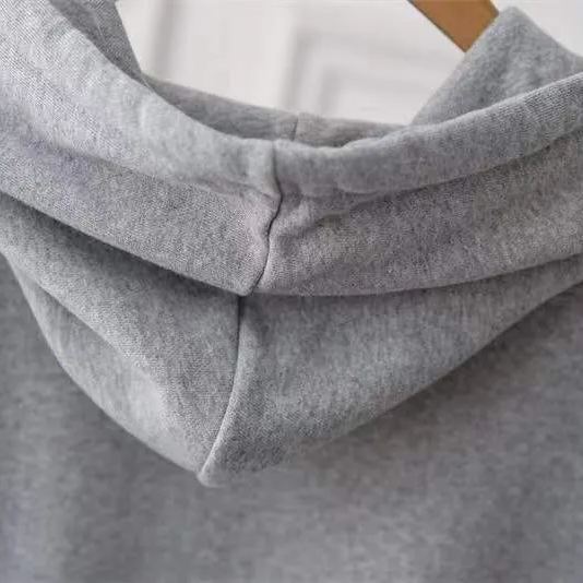 自訂 純色簡約中長款無袖外套ins連帽馬甲大學T