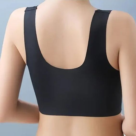 薄款蕾絲美背BRA文胸 背心無鋼圈固定杯 收副乳無痕背心式內衣