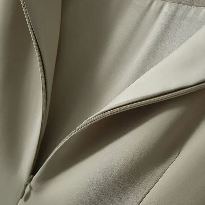 法式 船領 腰間捏褶 氣質 五分袖 約會洋裝