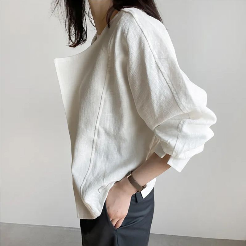 韓國chic 開襟 純色 簡約 薄款 袖口 開叉 長袖 短外套 罩衫外套