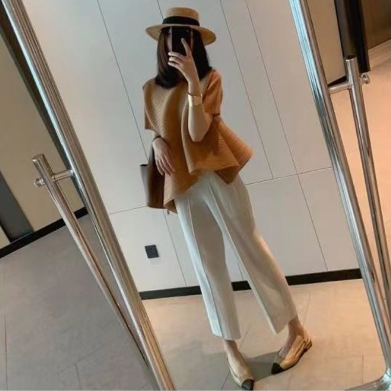 皺褶有袖設計感上衣 不規則短袖 小眾顯瘦t恤