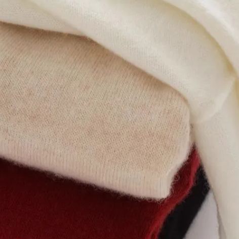 V領秋冬寬鬆上衣 性感交叉造型素面渡假長袖針織衫