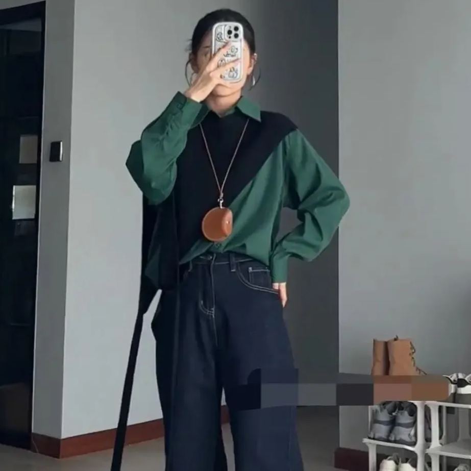 【層次感疊穿】時尚百搭斜肩披肩設計款 針織披肩式無袖馬甲休閒穿搭