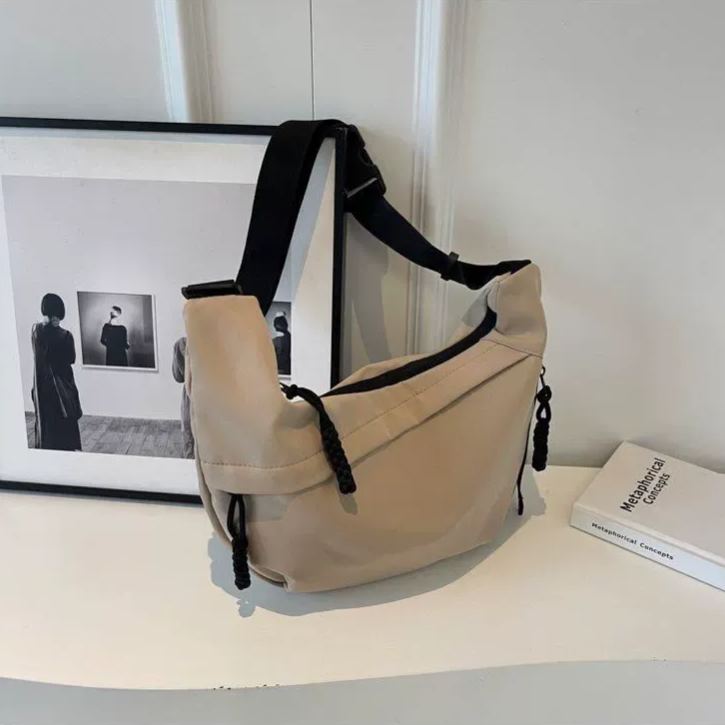 韓系 ‧ 單肩托特餃子包通勤出遊大容量