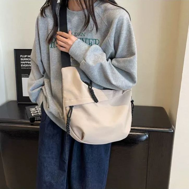 韓系 ‧ 單肩托特餃子包通勤出遊大容量