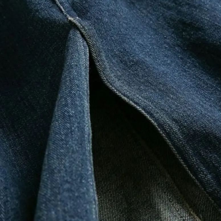 清新韓系 視覺細 無袖 套頭 簡約 素面 休閒 牛仔洋裝