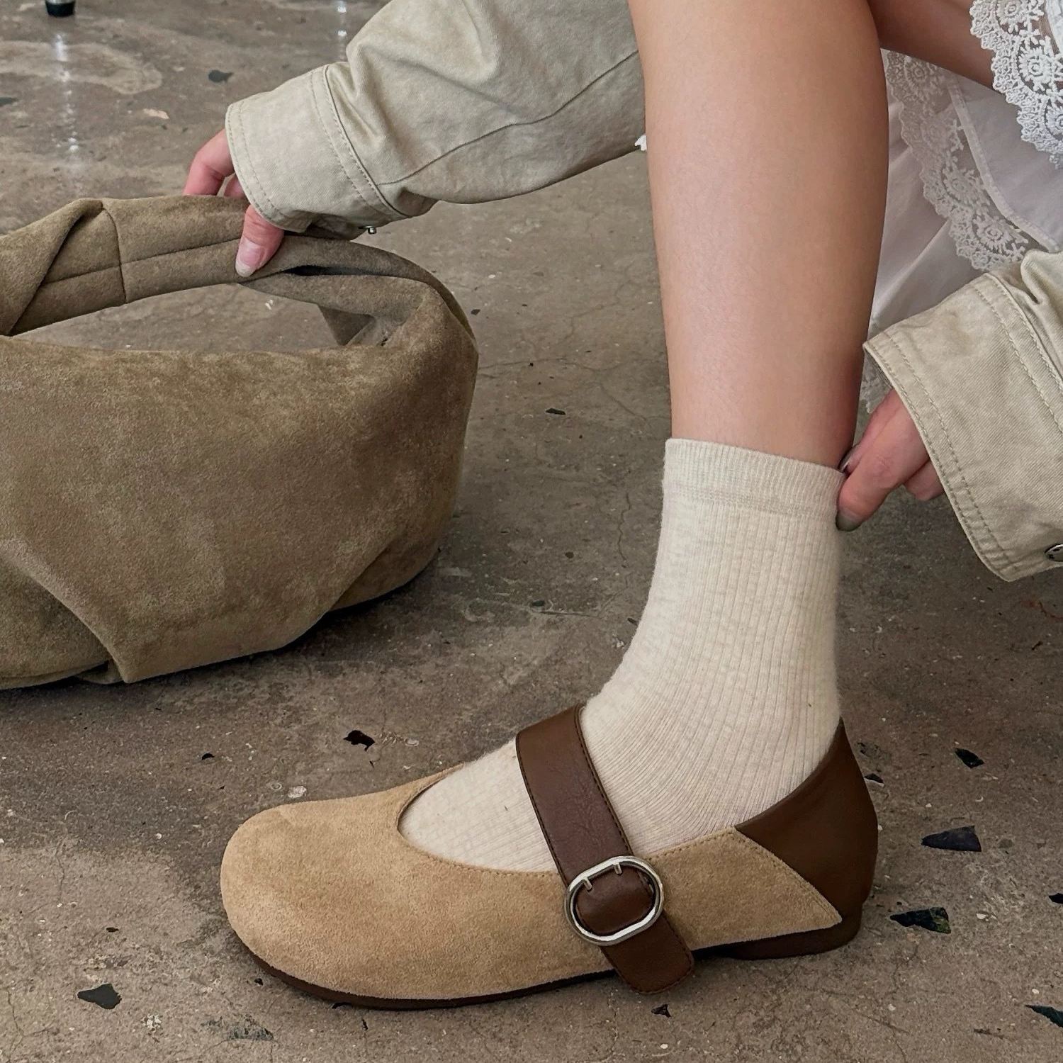 瑪莉珍便鞋 勃肯風兩穿 秋季百搭 軟Q厚底 配裙褲都好看