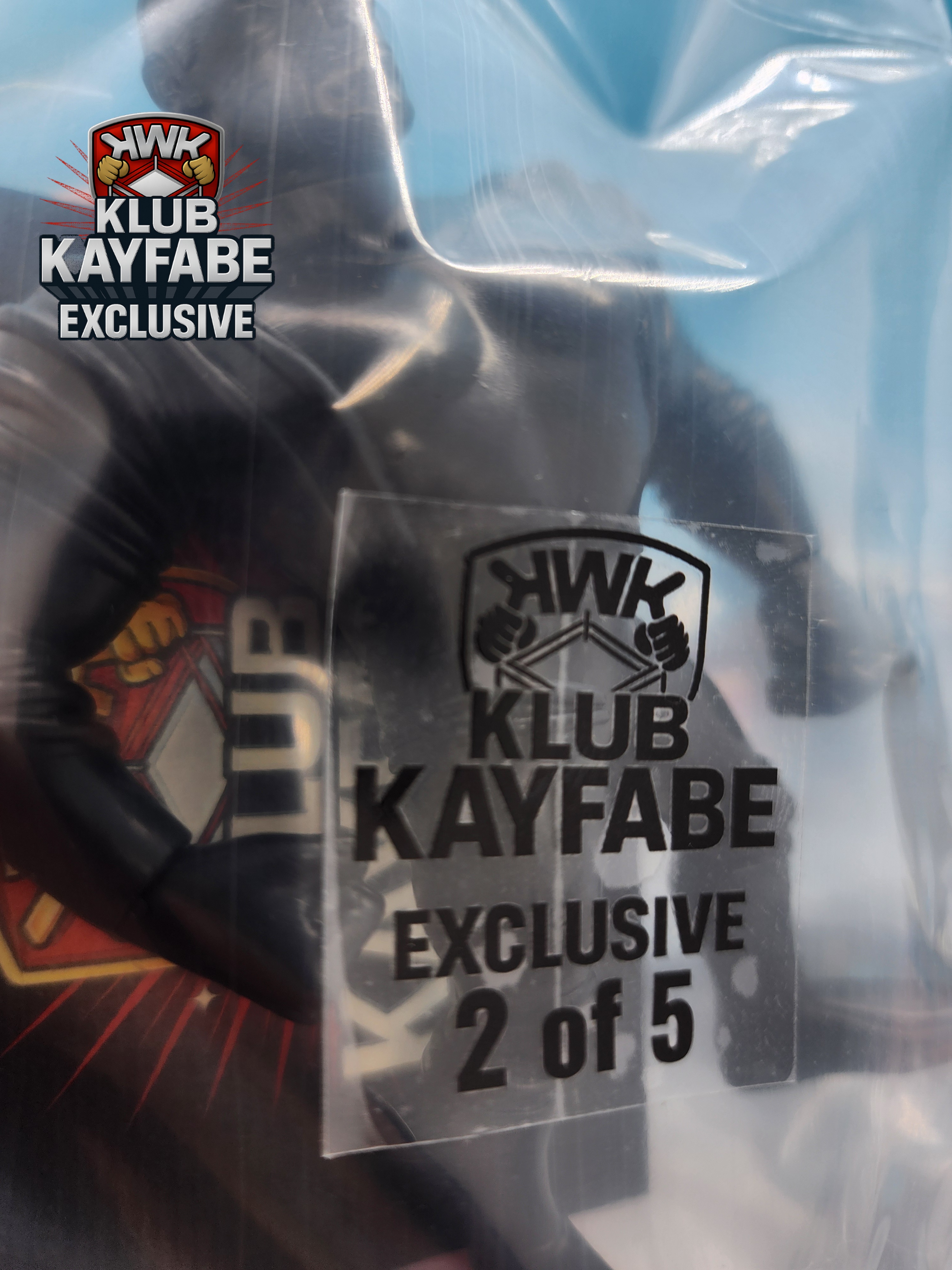 KWK Kayfabe Heroes 1 of 5 Black Max Moon Test Shot Figure