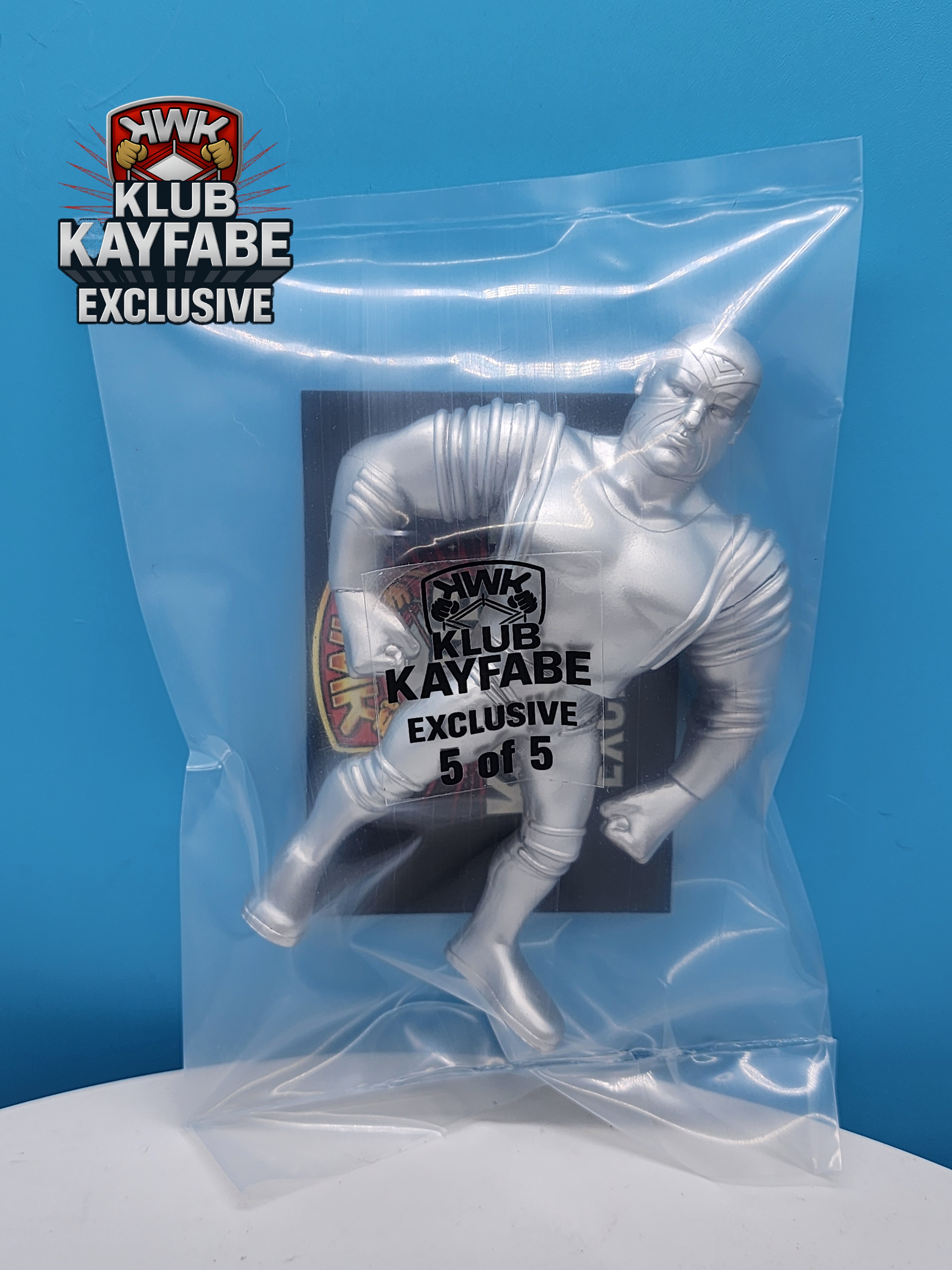 KWK Kayfabe Heroes 1 of 5 Silver Max Moon Test Shot Figure