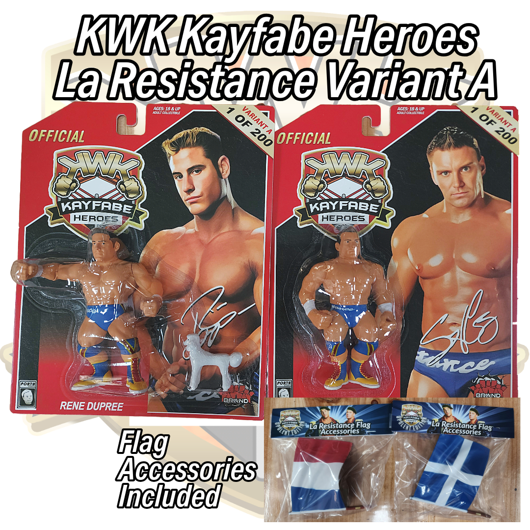 PRE-ORDER KWK Kayfabe Heroes La Resistance Variant A SET