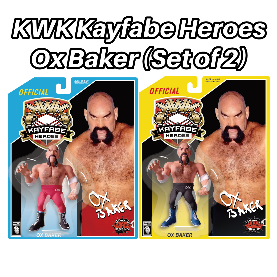 KWK Kayfabe Heroes Ox Baker Retro Figures (Both Variants)