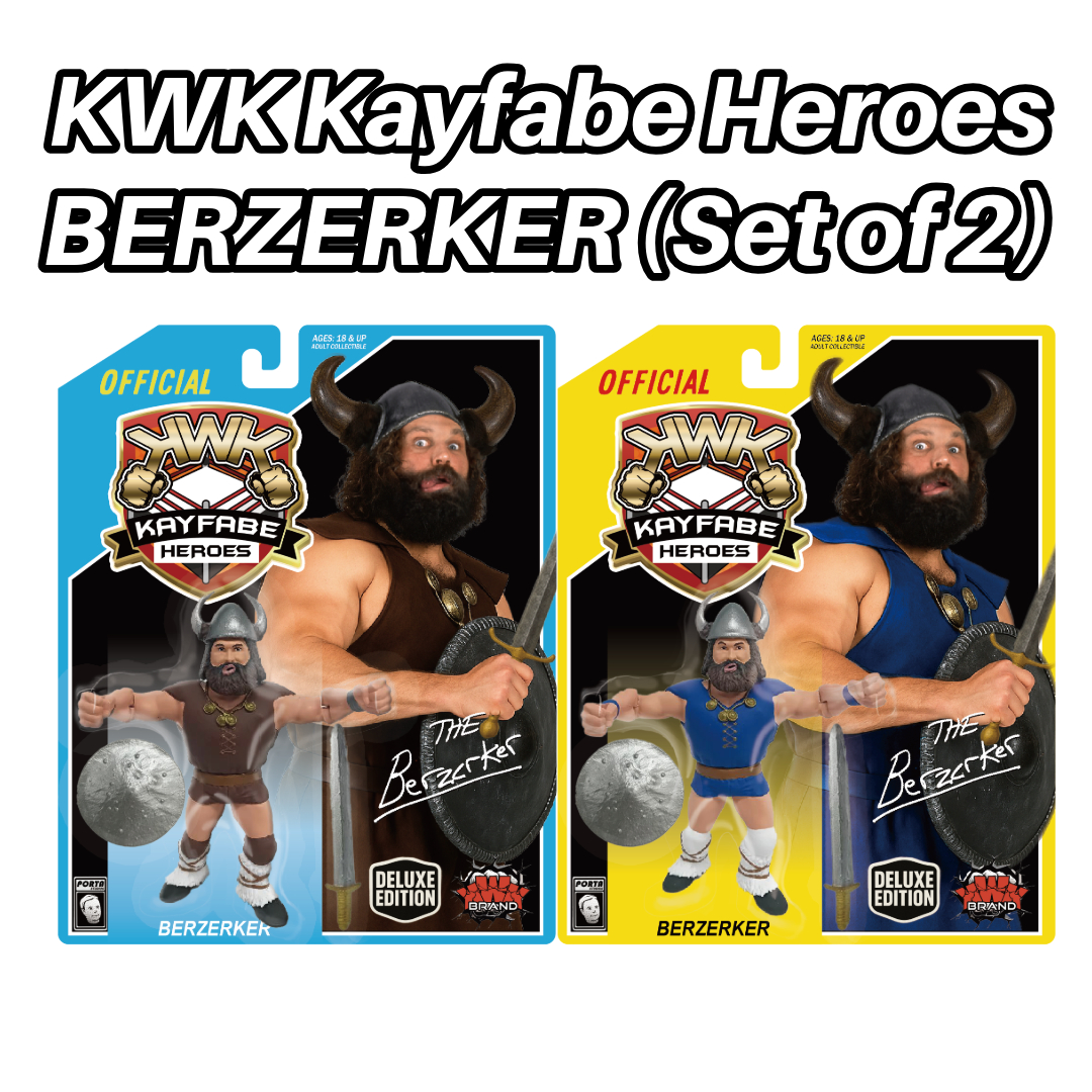 KWK Kayfabe Heroes Berzerker Retro Figures (Both Variants)