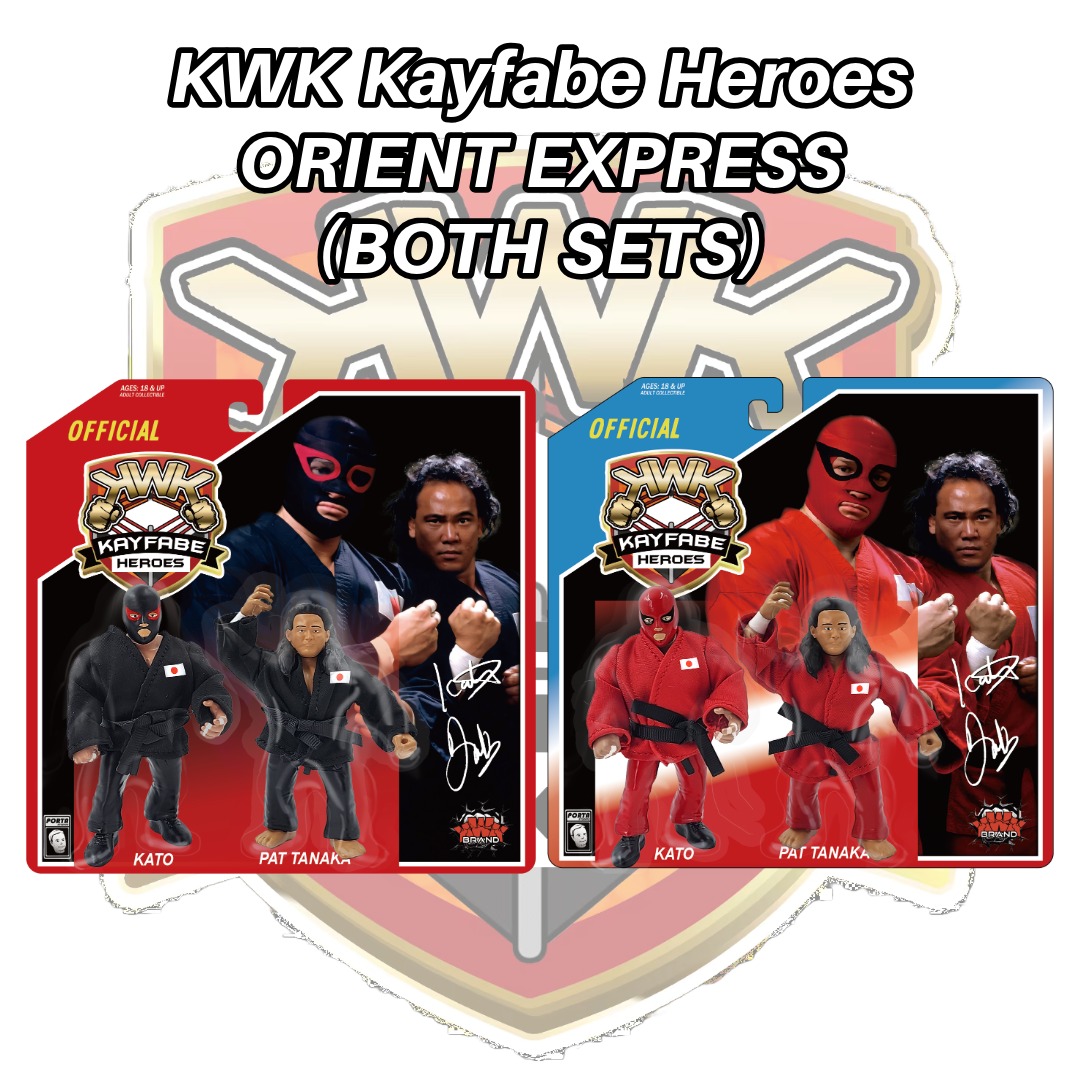 KWK Kayfabe Heroes Orient Express Retro Figures (BOTH VARIANT)