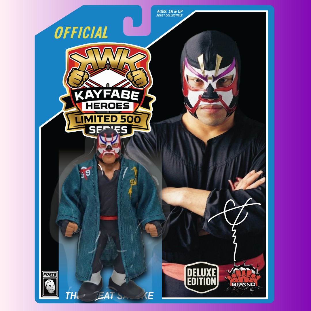 KWK Kayfabe Heroes Limited 500 Series The Great Sasuke Retro Figures