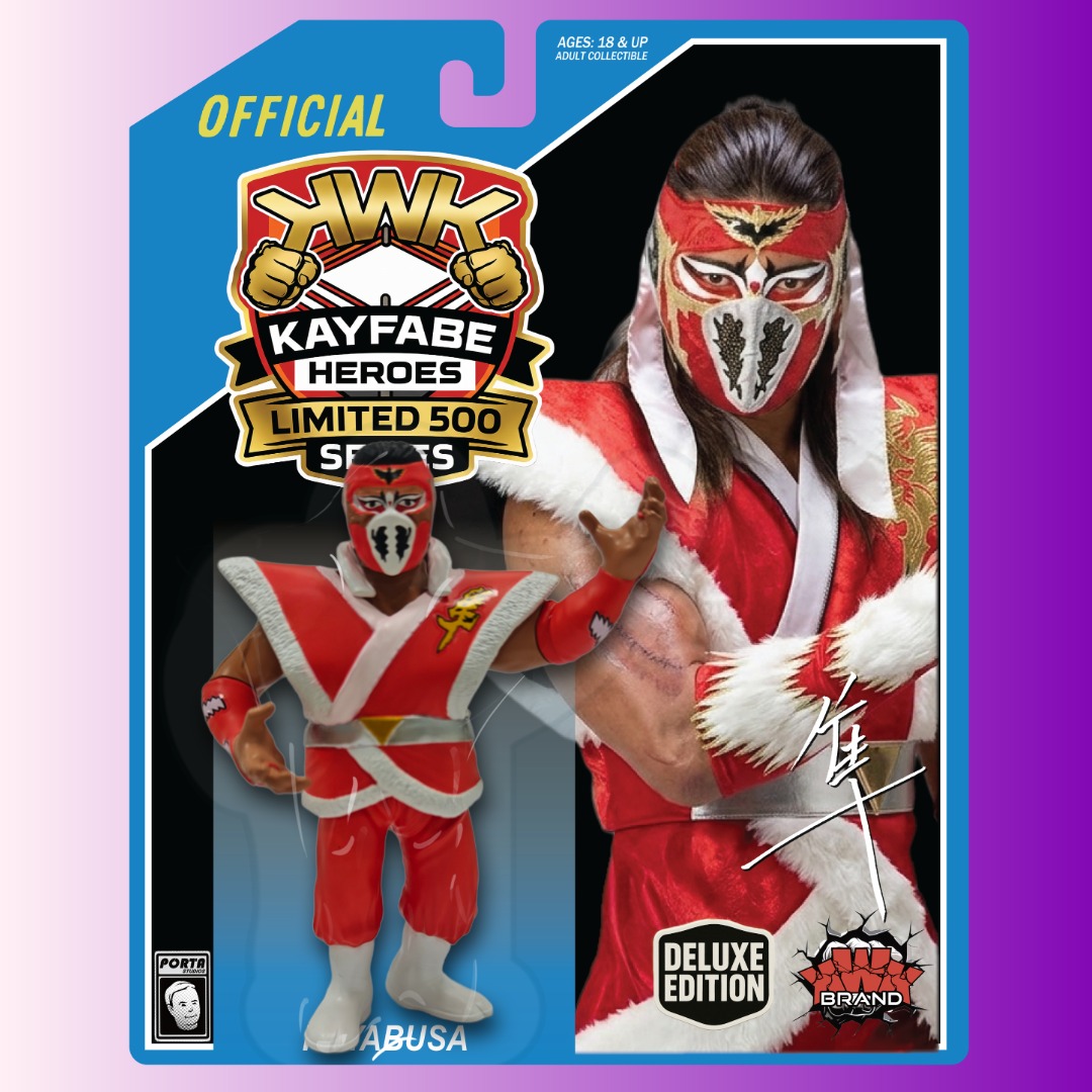 KWK Kayfabe Heroes Limited 500 Series Hayabusa Retro Figures