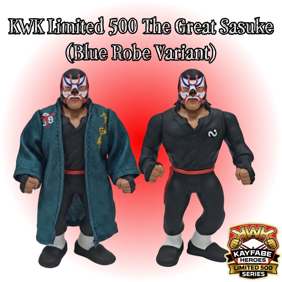 KWK Kayfabe Heroes Limited 500 Series The Great Sasuke Retro Figures