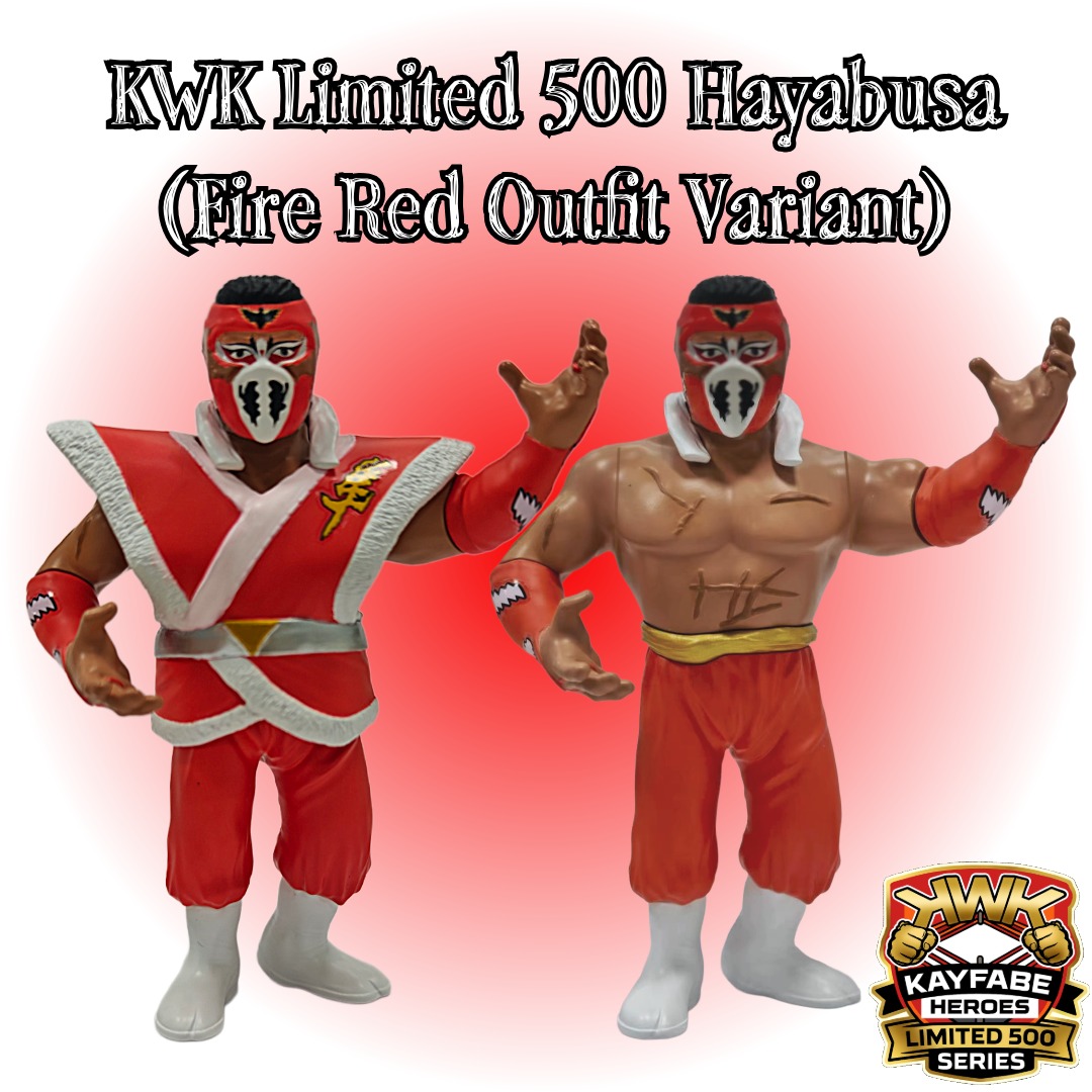 KWK Kayfabe Heroes Limited 500 Series Hayabusa Retro Figures