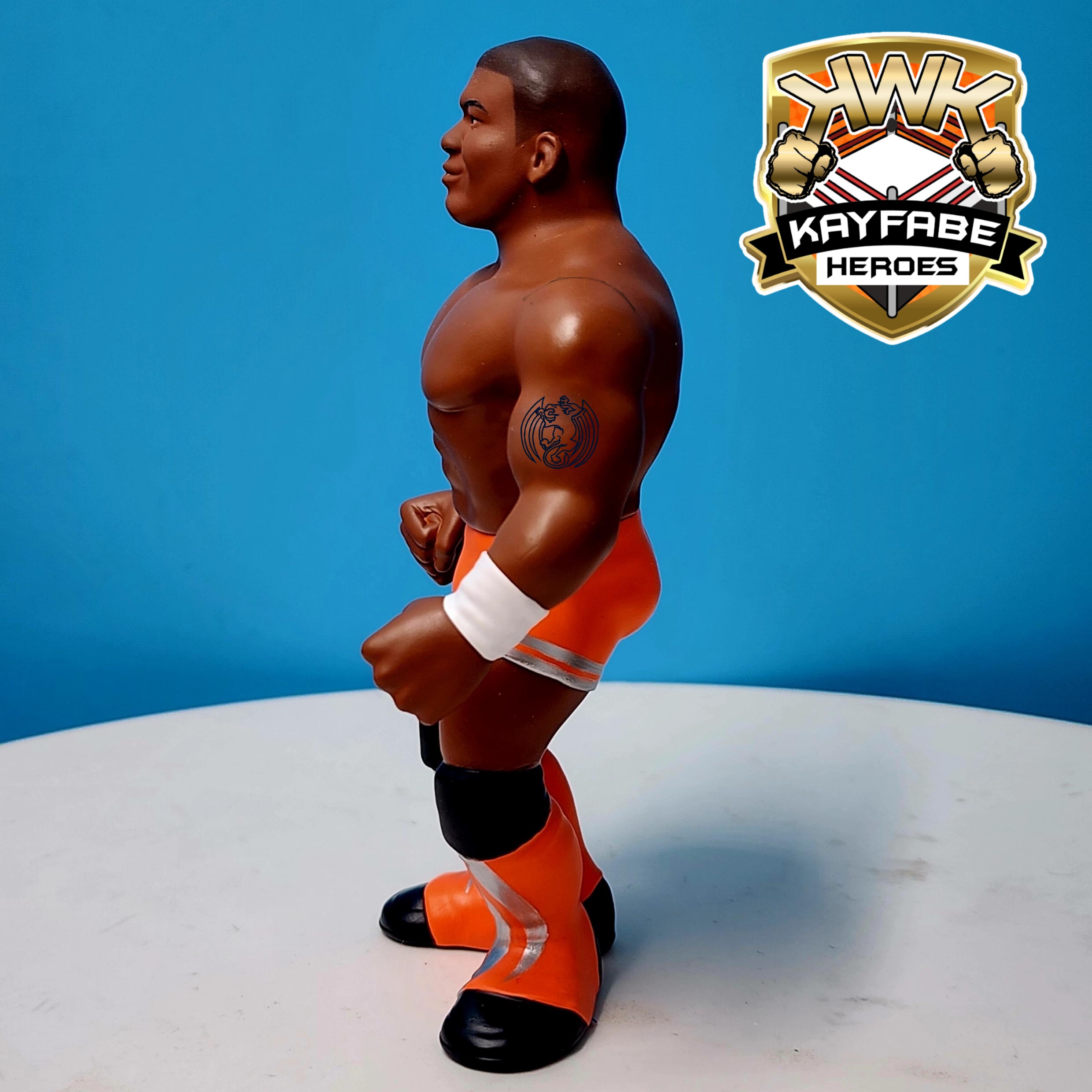 [Copy]KWK Kayfabe Heroes Shelton Benjamin Retro Figures (YELLOW CARD VARIANT)