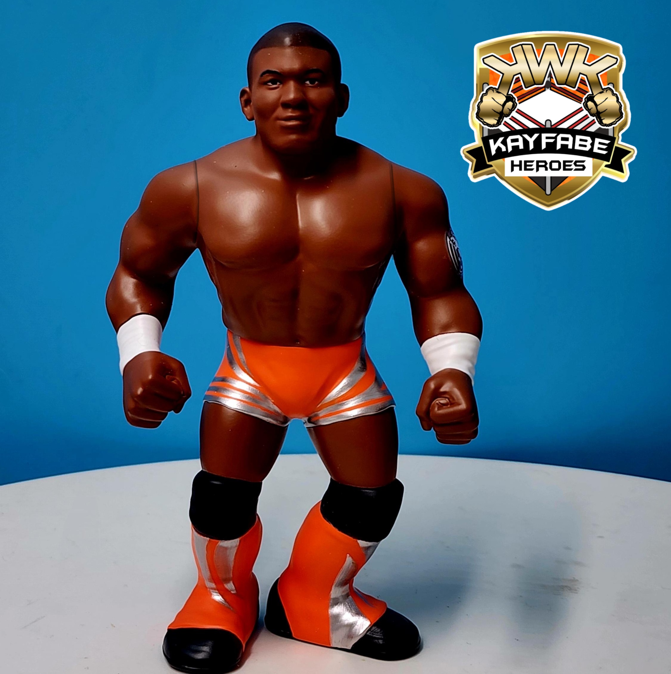 [Copy]KWK Kayfabe Heroes Shelton Benjamin Retro Figures (YELLOW CARD VARIANT)