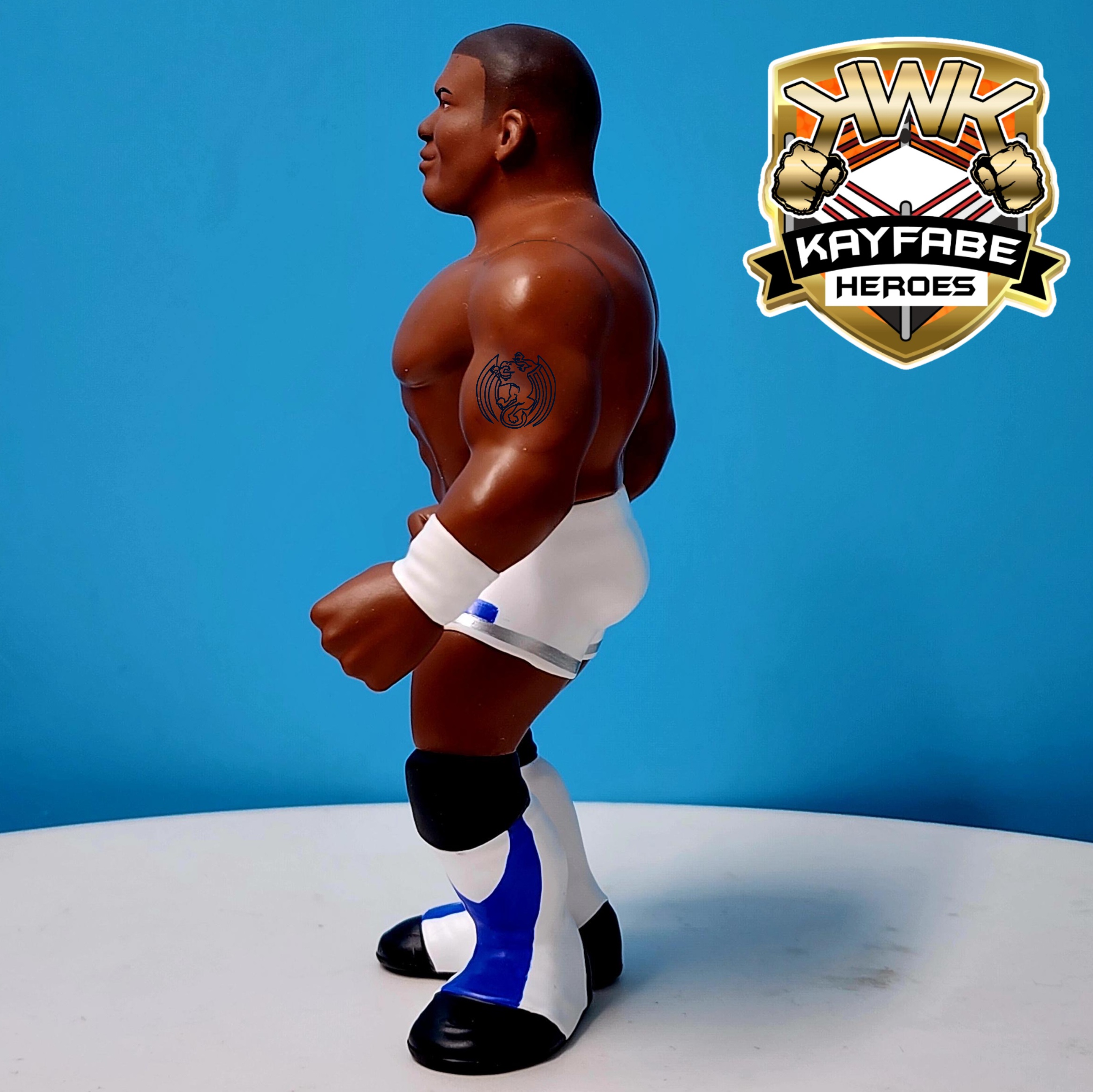 KWK Kayfabe Heroes Shelton Benjamin Retro Figures (BLUE CARD VARIANT)