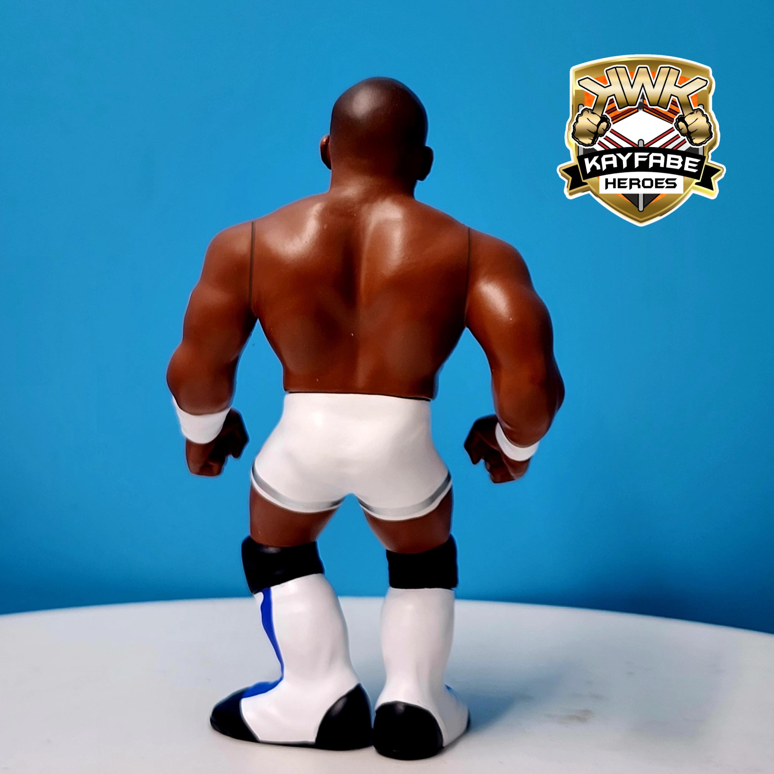 KWK Kayfabe Heroes Shelton Benjamin Retro Figures (BLUE CARD VARIANT)