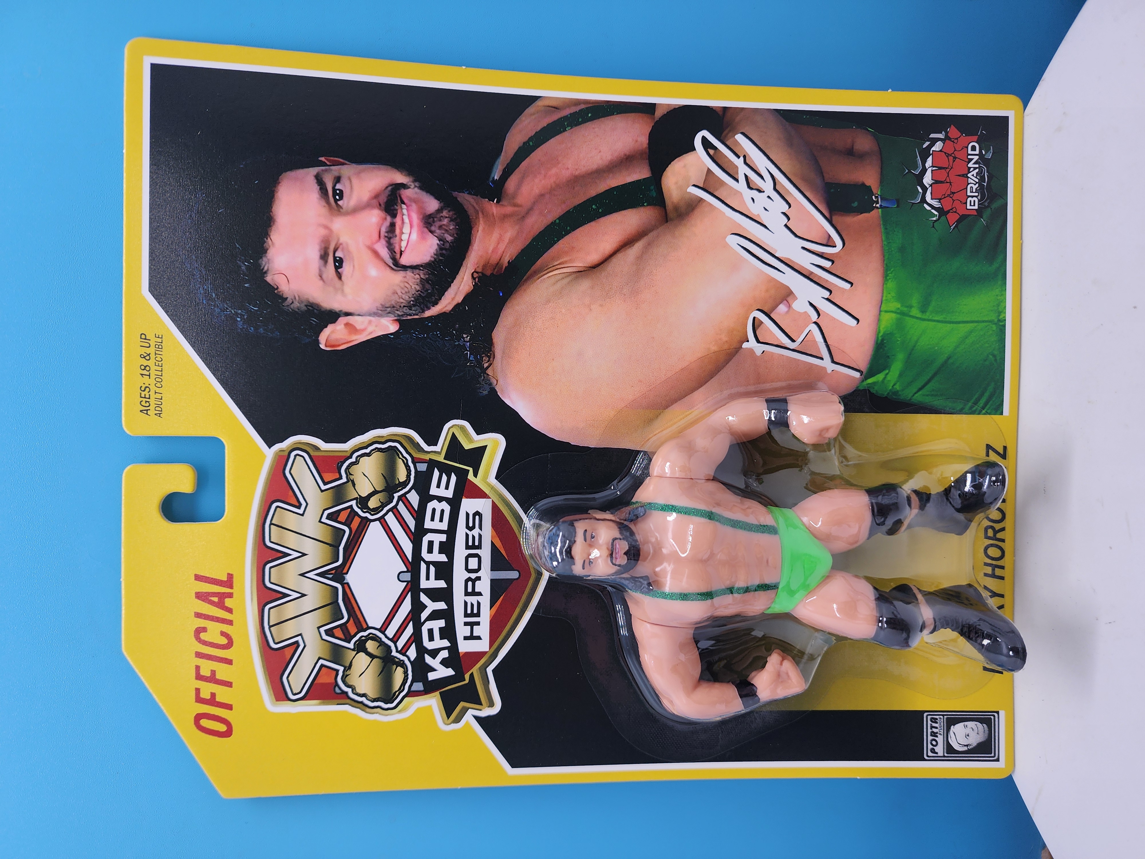 KWK Kayfabe Heroes Barry Horowitz Retro Figures (Yellow Card)