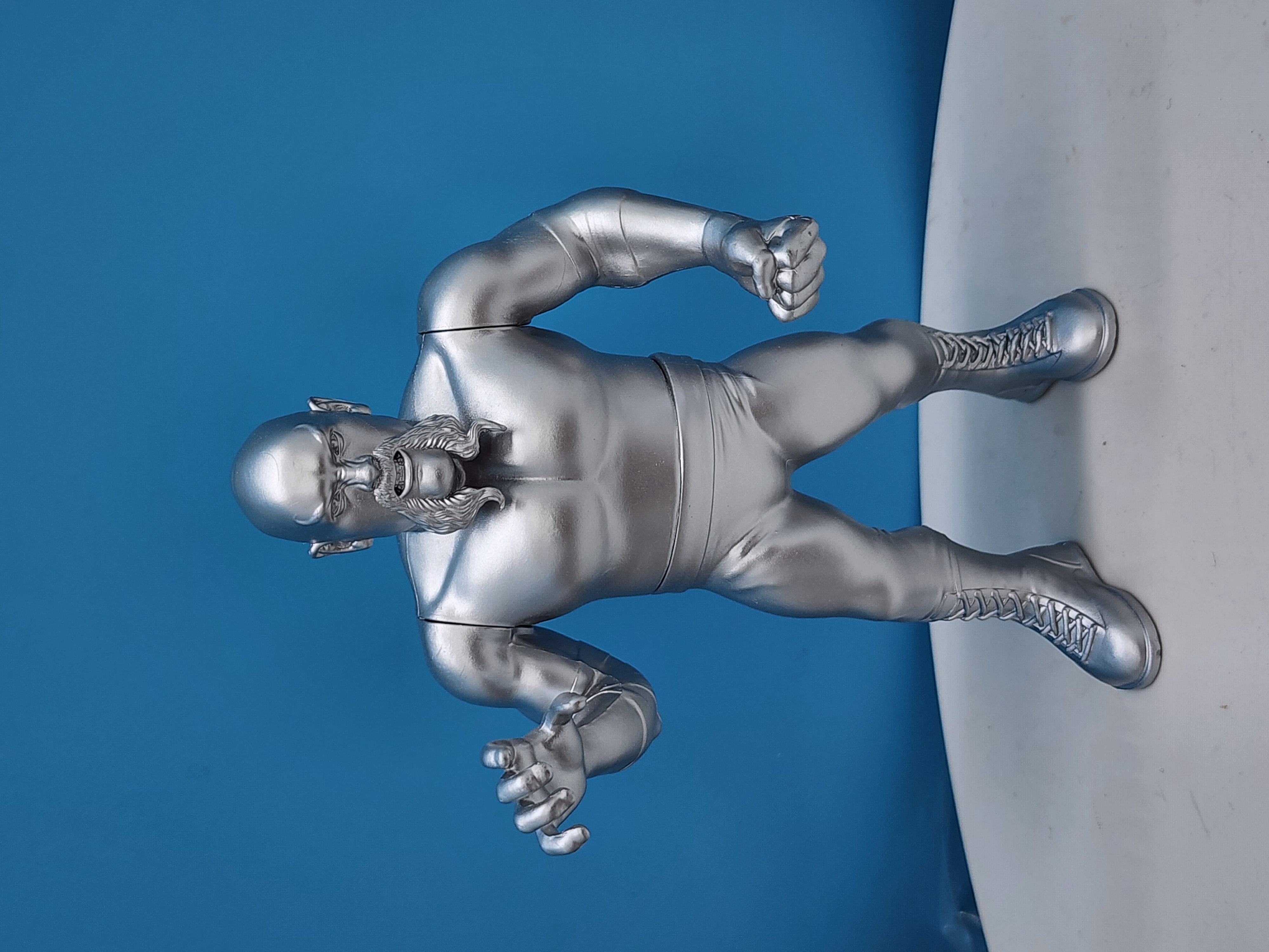 KWK Kayfabe Heroes 1 of 5 Silver Ox Baker Test Shot Figure