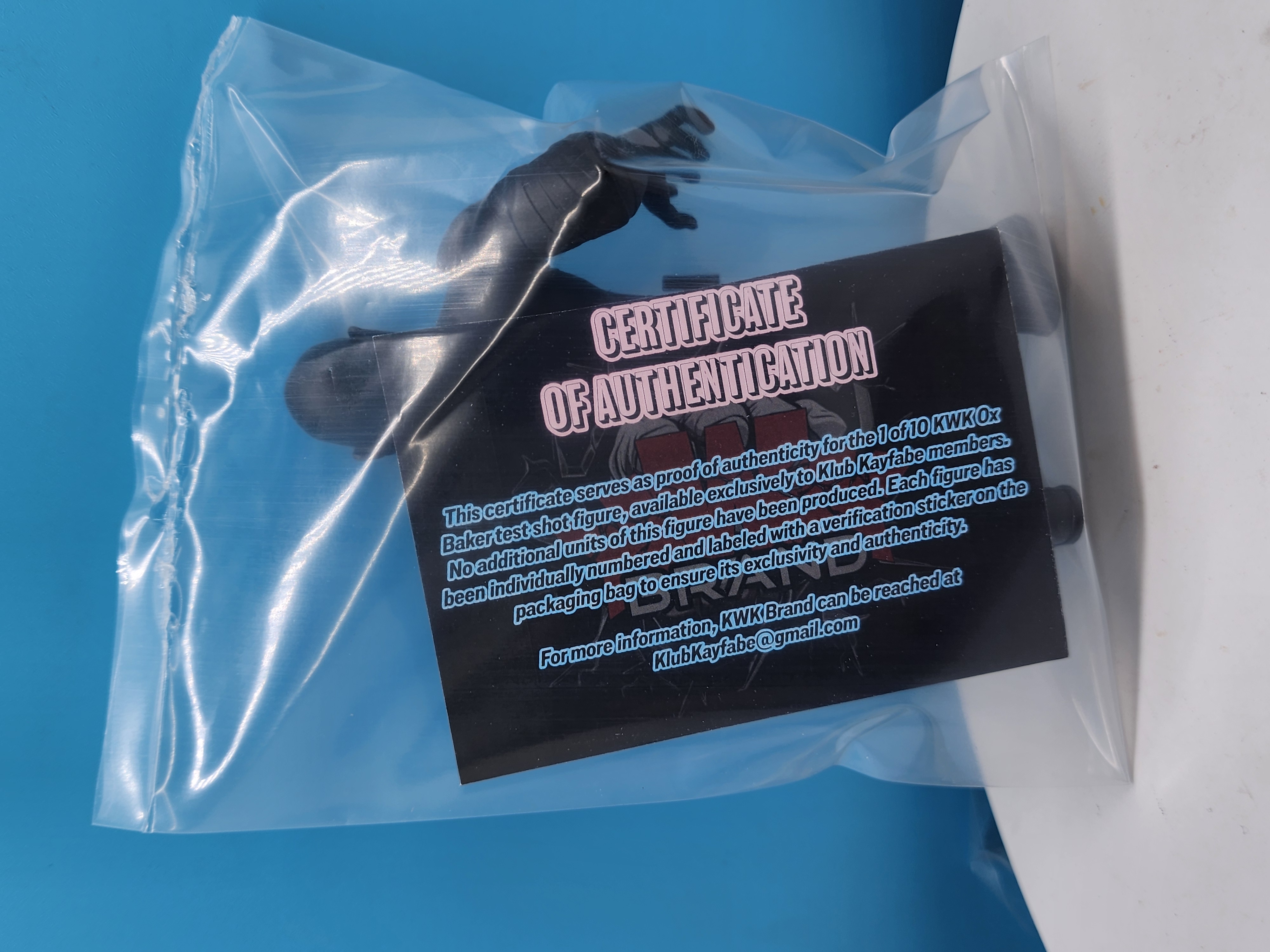 KWK Kayfabe Heroes 1 of 10 Black Ox Baker Test Shot Figure