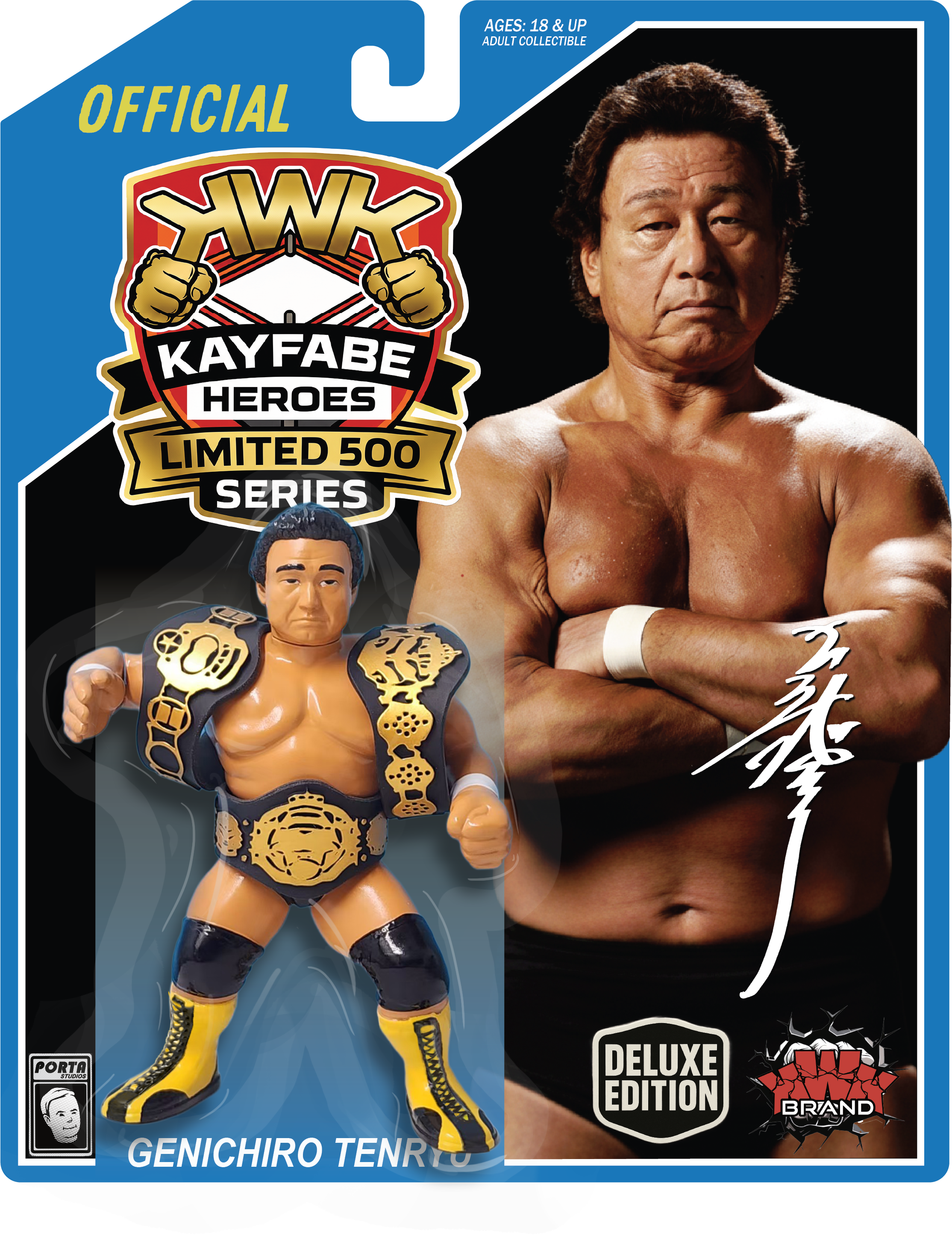 KWK Kayfabe Heroes Limited 500 Series Genichiro Tenryu Retro Figures