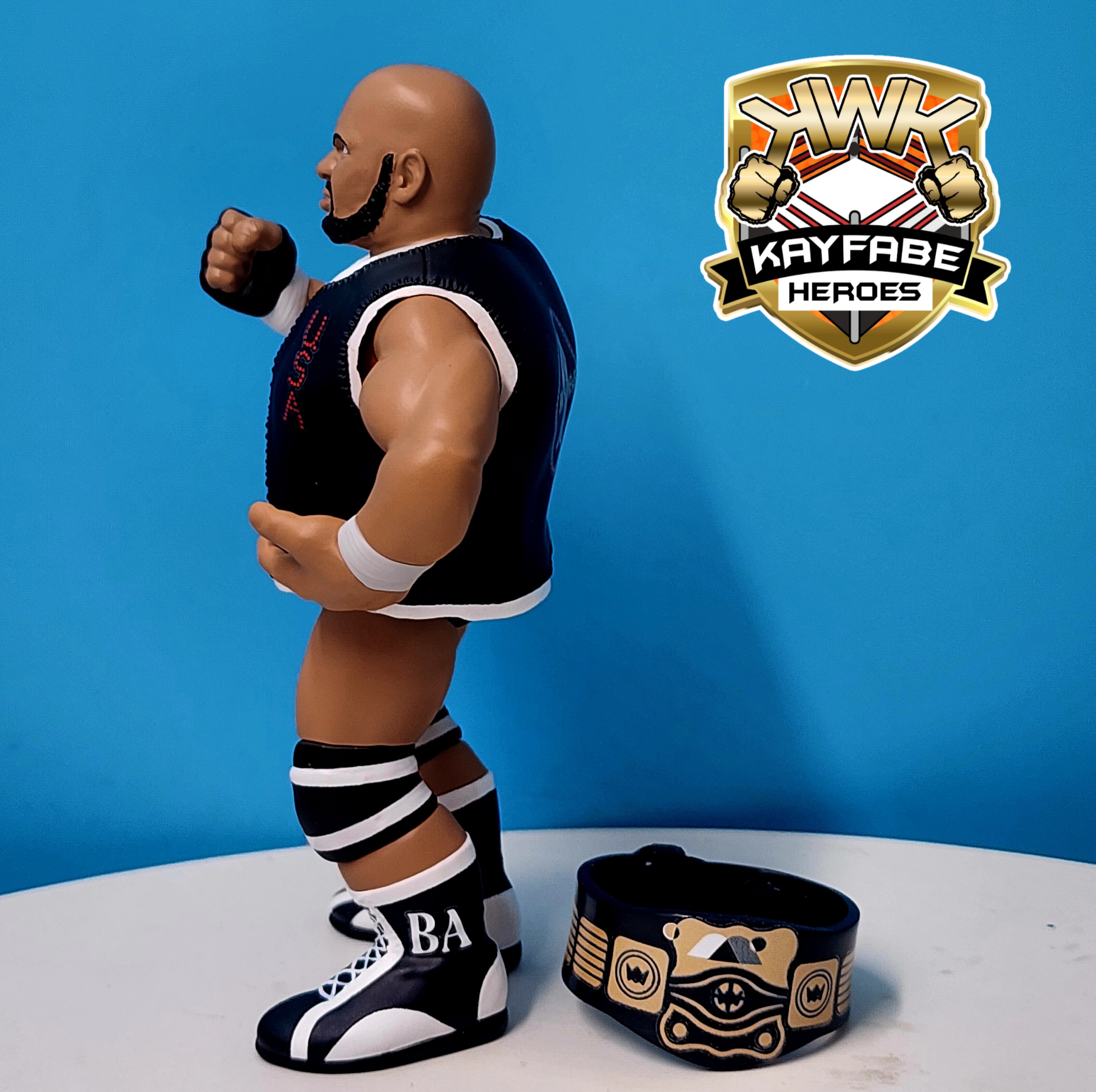 [Copy]KWK Kayfabe Heroes Bad News Allen Retro Figures (RED CARD VARIANT)