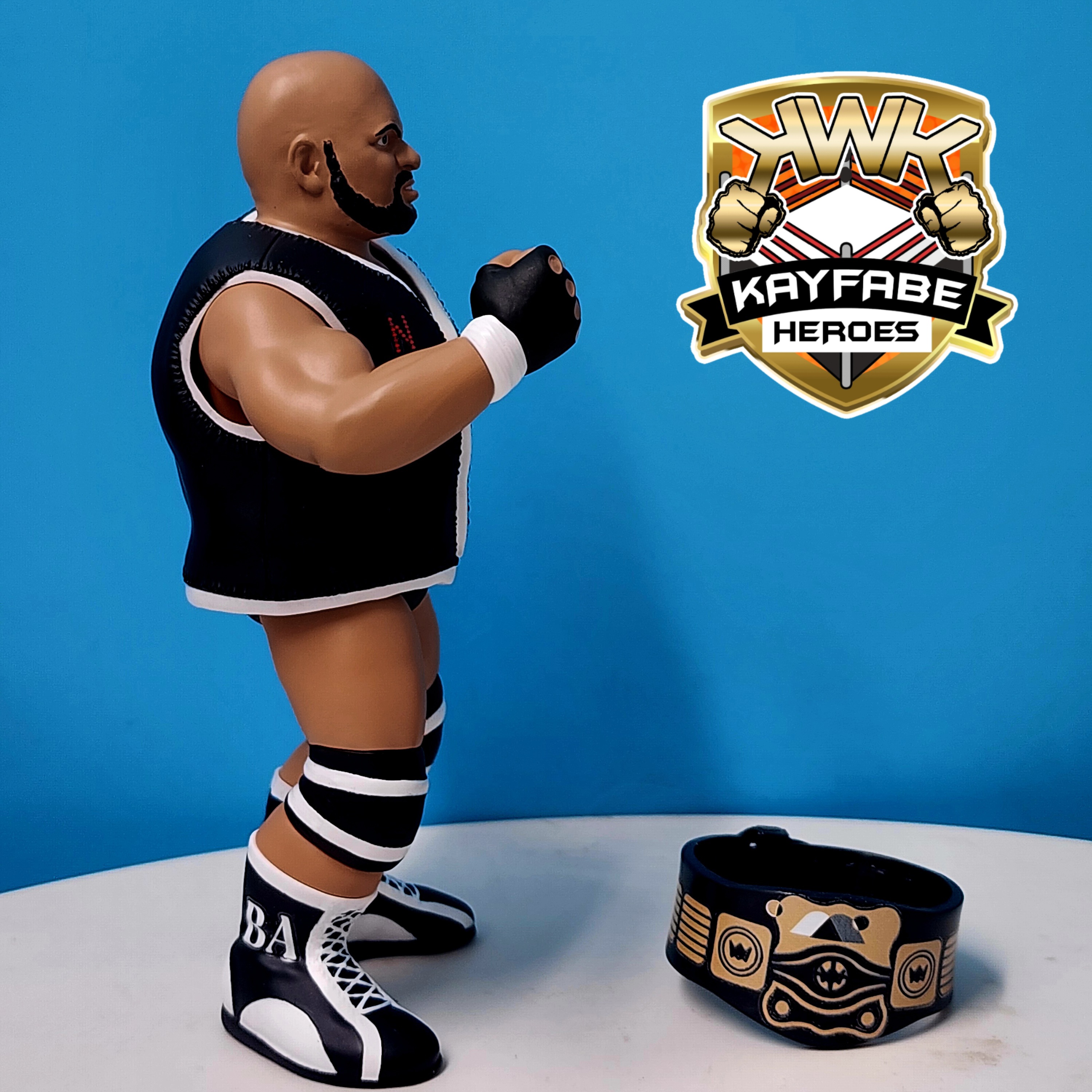 [Copy]KWK Kayfabe Heroes Bad News Allen Retro Figures (RED CARD VARIANT)