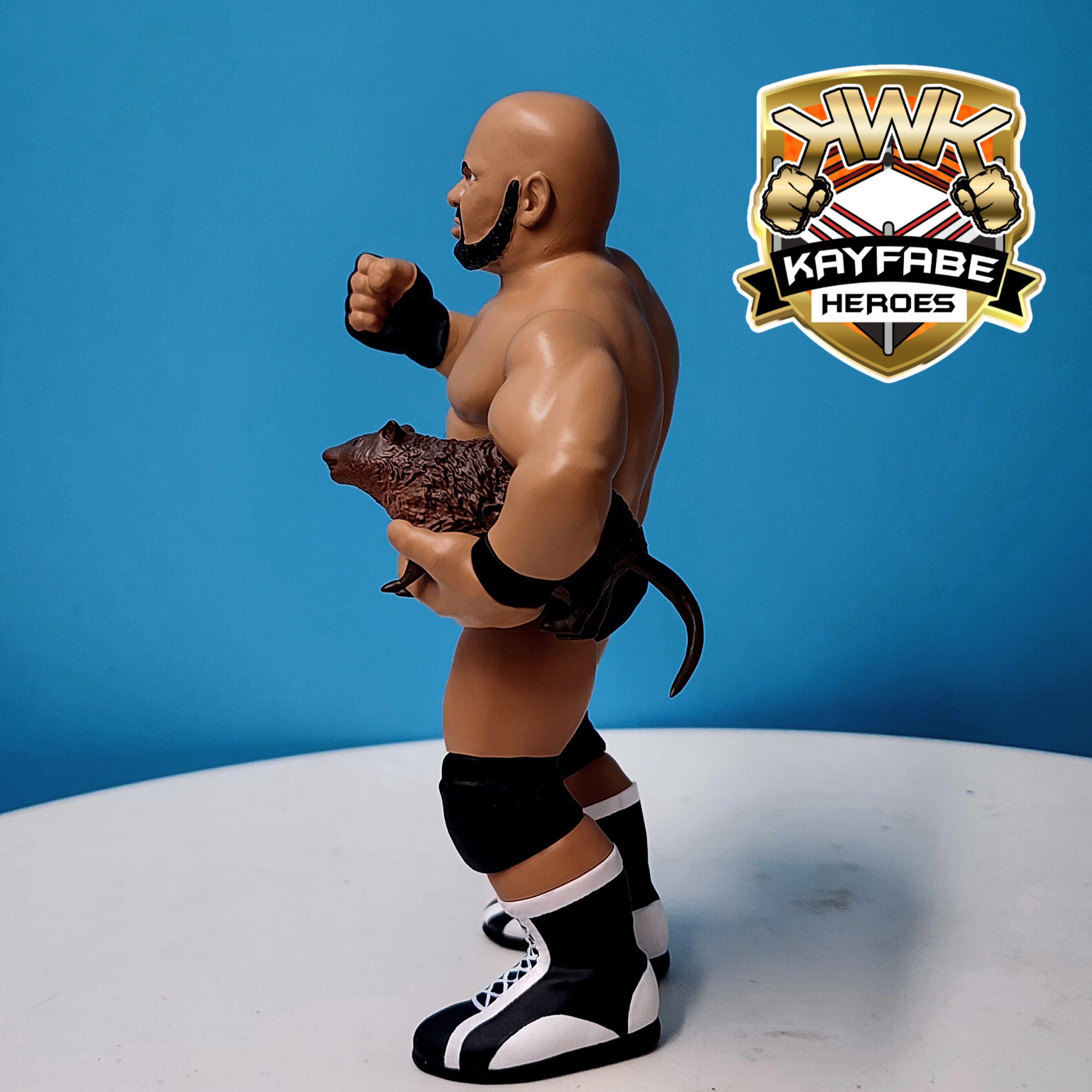 KWK Kayfabe Heroes Bad News Brown Retro Figures (BLUE CARD VARIANT)